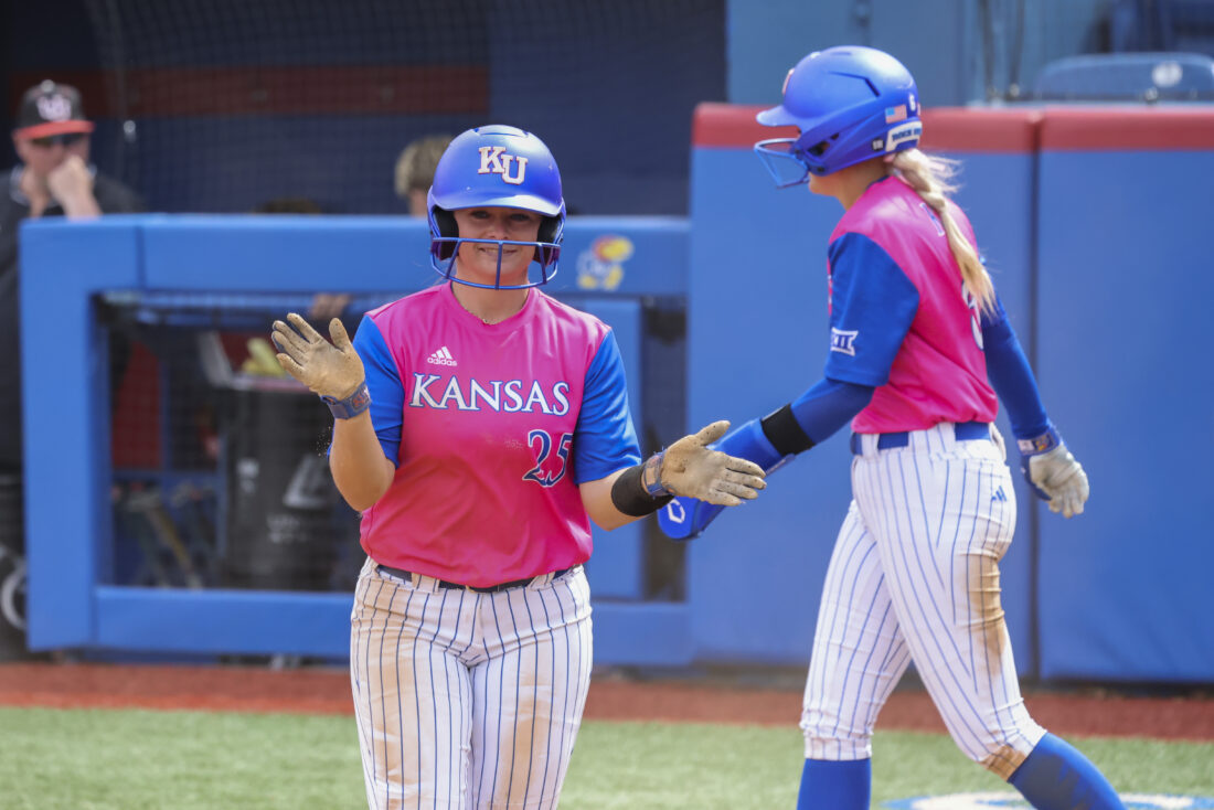 Photo Gallery: KU softball claims series win over Utah with 10-5 victory